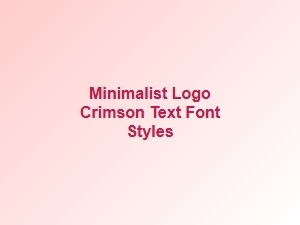 Mastering Minimalist Logo Design with Crimson Font Styles